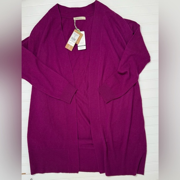 Woolovers Edge to Edge Cardigan Sweater Cashmere Wool XL NEW.   1001 - Picture 1 of 4